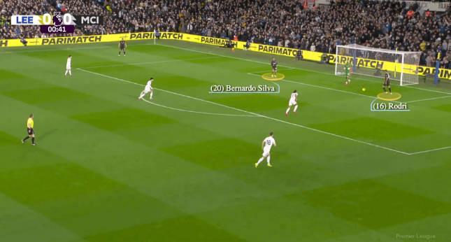 TA解析曼城门球战术：两名后腰禁区内接球破解对手人盯人逼抢